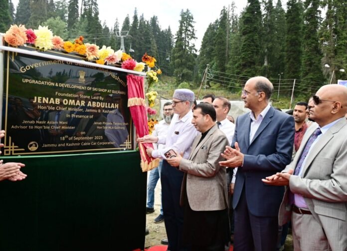 Omar Abdullah inaugurates Gulmarg Convention Centre