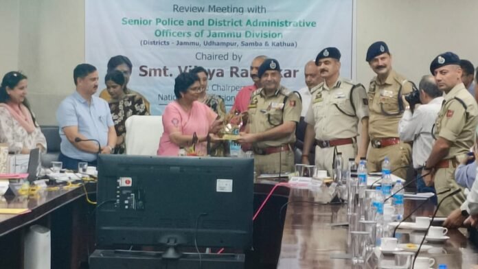 Mahila Jan Sunwai event in Jammu with women leaders